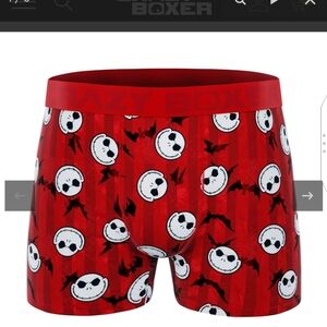 🆕 DISNEY NIGHTMARE BEFORE CHRISTMAS MEN'S BOXER BRIEF - RED BAT
